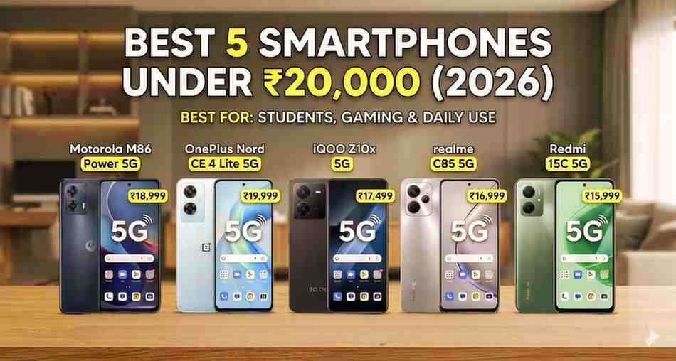 5 best phone under 20000